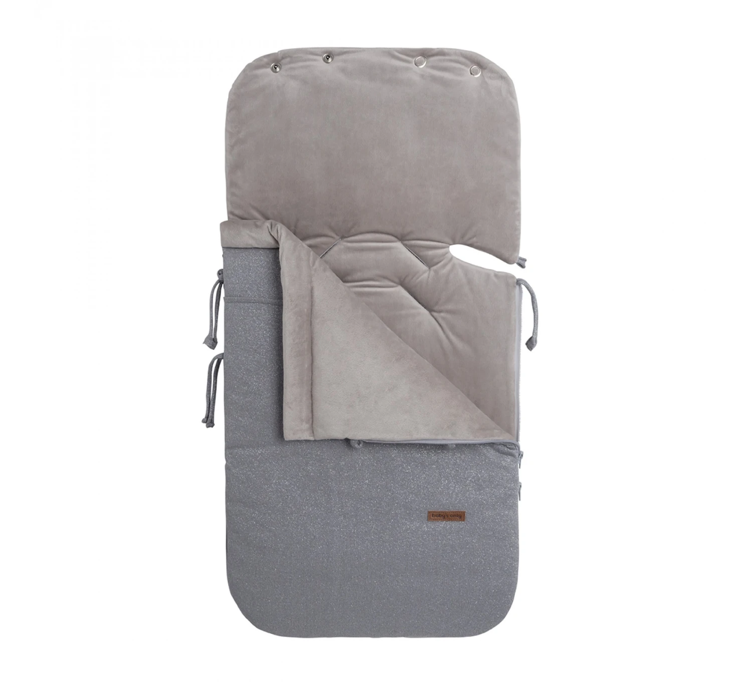 Voetenzak Autostoel Sparkle - Zilvergrijs 1 Voetenzak Autostoel Sparkle - Zilvergrijs