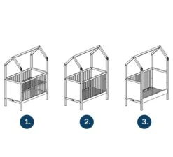 My First House Bedbank 60x120 - Mat Zwart -Kinderwagens Verkoop bopita my first house bedbank 60x120 mat zwart 3