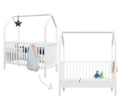 My First House Bedbank 70x140 - Wit