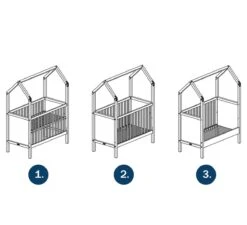 My First House Bedbank 70x140 - Wit 7 My First House Bedbank 70x140 - Wit -Kinderwagens Verkoop bopita my first house bedbank 70x140 wit 3