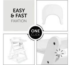 HAUCK Alpha Click Tray - White -Kinderwagens Verkoop hauck alpha click tray white 1