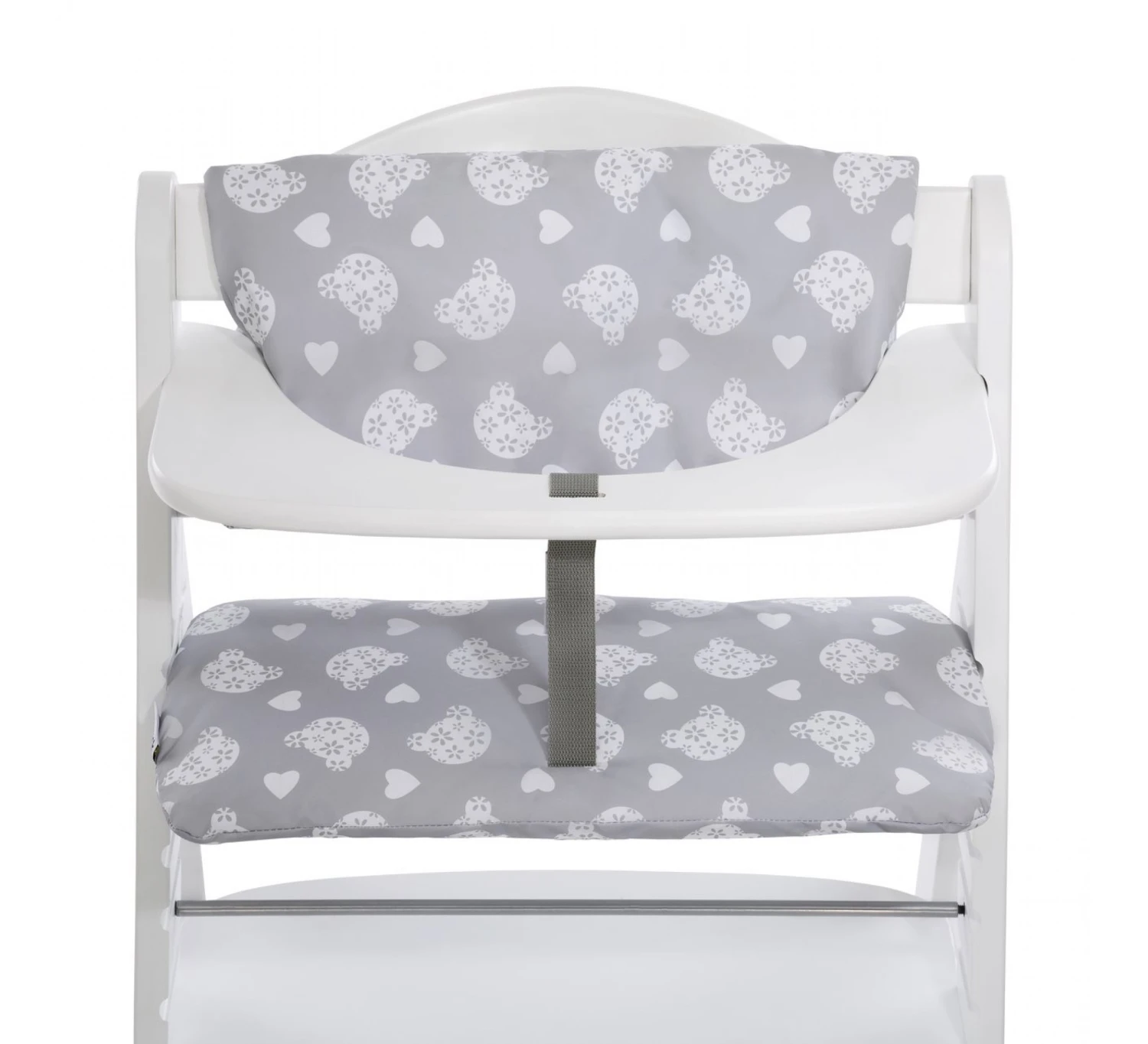 HAUCK Alpha+B Zitkussen Deluxe - Teddy Grey 1 HAUCK Alpha+B Zitkussen Deluxe - Teddy Grey