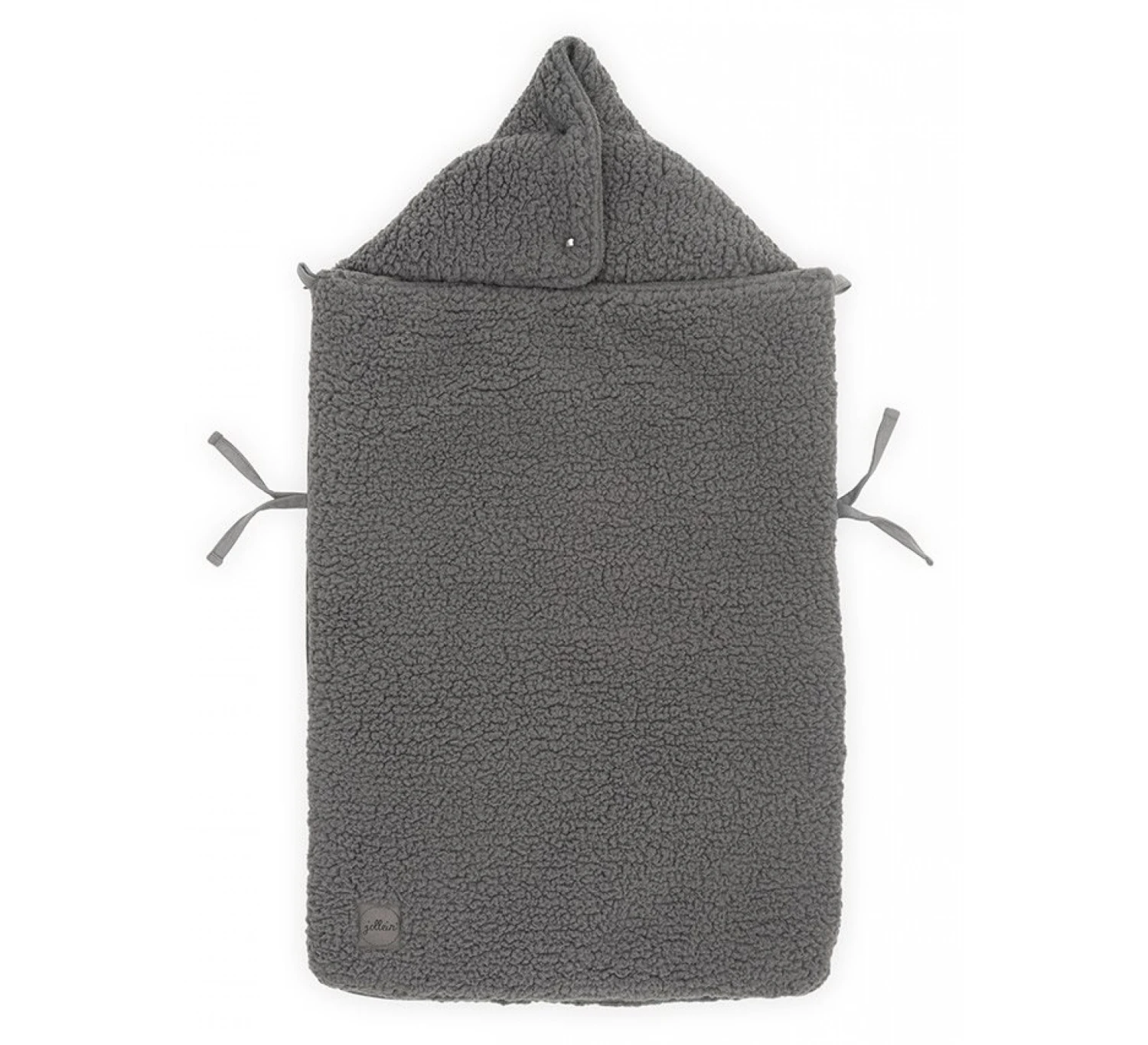 Jollein Voetenzak 3/5 Teddy - Storm Grey 3 Jollein Voetenzak 3/5 Teddy - Storm Grey - Afbeelding 3