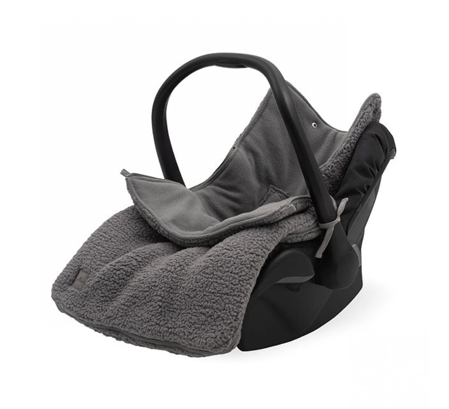 Jollein Voetenzak 3/5 Teddy - Storm Grey 1 Jollein Voetenzak 3/5 Teddy - Storm Grey