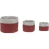 Lassig Commodemandjes 3 Stuks - Rosewood