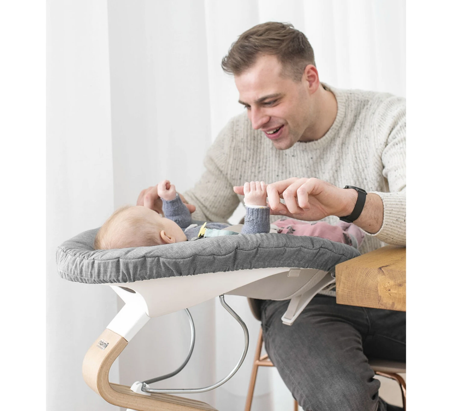 Stokke Nomi® Newborn Set - Grey/Grey Blue 4 Stokke Nomi® Newborn Set - Grey/Grey Blue - Afbeelding 4